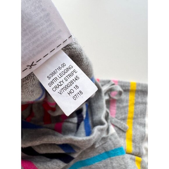 LOVE BY GAP Grey Crazy Stripe Nylon Wool Blend Sweater Leggings Pants, Size S - Picture 11 of 12